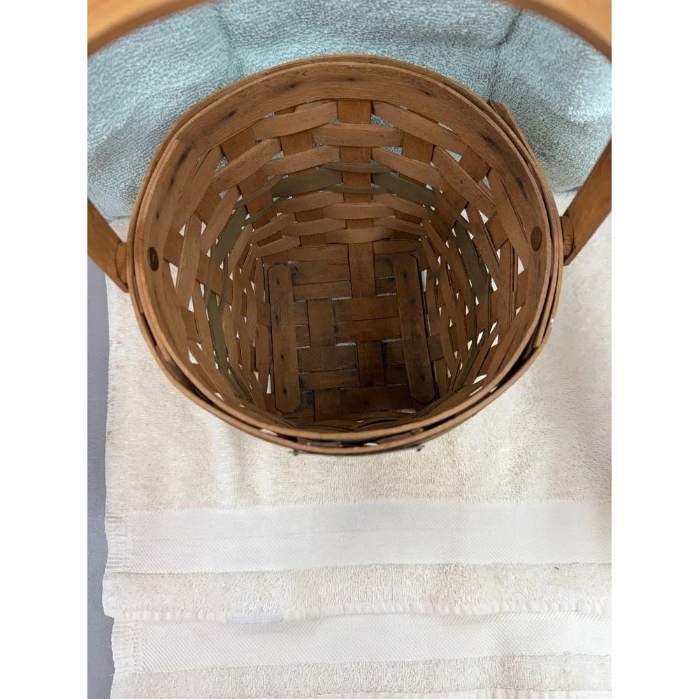 Longaberger Christmas Collection 1988 Edition Poinsettia Basket Handwoven USA